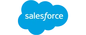 Salesforce Salesforce logo with cloud graphic representing CRM services